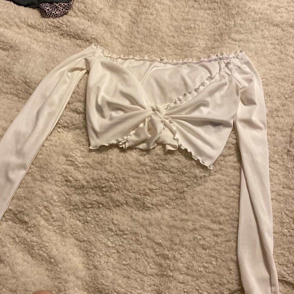 White crop top